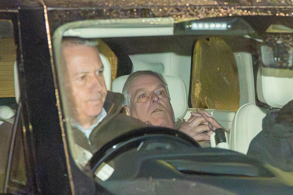 EXCLUSIVE: Andrew Mountbatten-Windsor tried to duck down in an ultimately futile attempt to avoid being photographed as his guards drove him away from a police station after his arrest. A newly released sequence of pictures show the look of horror on the former prince’s face as he attempted to dodge camera flashes going off outside the police custody suite where he had been questioned for 11 hours last Thursday. In a case of “going, going, gone”, the sequence shows him gradually slumping down in the rear passenger seat before completely disappearing from view in a final image taken as his car accelerated out of the Police Investigation Centre in Aylsham, Norfolk. But Andrew’s attempt to hide himself proved fruitless as he had already been snapped by East Anglia News Service, working exclusively for the Mail on Sunday, and a Reuters news agency photographer who got a single picture of him. The Reuters picture was immediately syndicated and was making headline news on websites and TV bulletins around the world before the former prince had been driven the 40 miles back to his new home on the Sandringham estate. Norfolk Police had earlier allowed Andrew’s security team to drive his personal Range Rover into the custody suite compound so they could pick him up. Andrew lost his state-funded armed protection officers in early 2022 when he was stripped of his military roles and use of his HRH title amid the growing scandal about his friendship with Jeffrey Epstein. Ever since he has had private unarmed guards, paid for by the late Queen and his brother King Charles, and they have continued to provide security for him following his move to the Sandringham estate nearly three-weeks-ago. His guards were allowed to follow the unmarked police Volvo taking him into custody after Thames Valley officers swooped on his temporary home at Wood Farm and arrested him on suspicion of misconduct in a public office. The pair were spotted as they waited in the Range Rover in a Starbucks car park just over half a mile from the Police Investigation Centre at Aylsham. They were permitted to drive through electronic gates into the PIC’s private car park for police vehicles after he was released under investigation at around 7pm instead of picking him up from the public visitor’s car park at the front. His guards then entered the rear entrance of an internal garage where the unmarked police Volvo which had been used to transport Andrew on his 66th birthday was parked., Both vehicles left the PIC together after the front roller shutter doors of the garage and electronic gates were opened for them, with Andrew sitting in the rear seat of his own car and his guards in the front. The King had released a statement after Andrew’s arrest saying, “The law must take its course” which suggested that he would be dealt with like any ordinary member of the public. But one source with knowledge of the PIC at Aylsham said: “It is clear Andrew was given special treatment. If a normal person was arrested, their friends would not be allowed to drive into the compound to pick them up.” A Norfolk Constabulary spokesperson refused to comment on the claims, or say why Andrew was not made to leave by the front door as another member of the public had been seen to do earlier in the day. Andrew appears to have been spending his time indoors at Wood Farm since his release from custody, avoiding the Norfolk rain and the press pack camped at the end of his driveway. 19 Feb 2026 Pictured: Andrew Mountbatten-Windsor. Photo credit: Andrew Young / East Anglia News Service/MEGA TheMegaAgency.com sales@mega.global