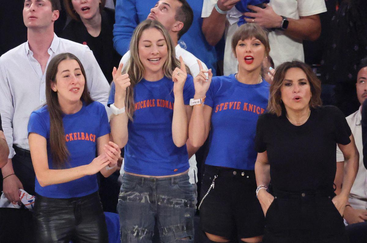 Celebrities turn out for Game 4: New York Knicks vs. San Antonio Spurs at Madison Square Garden, *NO NEW YORK DAILY NEWS, NO NEW YORK TIMES, NO NEWSDAY*. 11 Jun 2026 Pictured: Taylor Swift. Photo credit: Charles Wenzelberg/New York Post / MEGA TheMegaAgency.com sales@mega.global